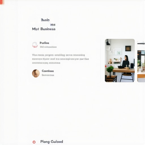 Google My Business dashboard with profile optimization tips