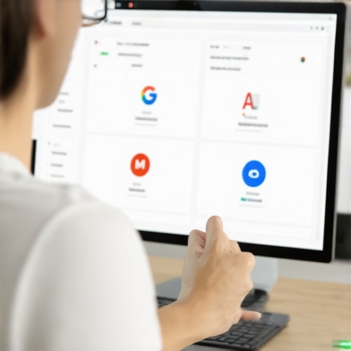 Person analyzing GMB profile on computer for ranking recovery