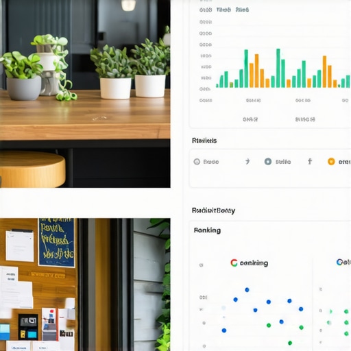 Google My Business dashboard displaying analytics and rankings