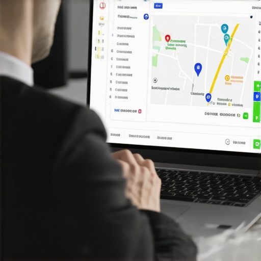 Person analyzing Google Maps data to recover business listing ranking