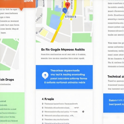 Google Maps Recovery Flowchart Flowchart illustrating steps to recover Google Maps rankings after a crash.