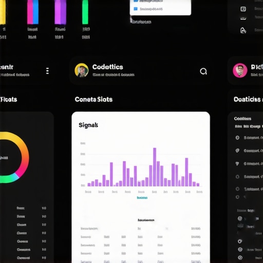 Screenshot of a local SEO analytics dashboard illustrating signal monitoring and performance tracking.