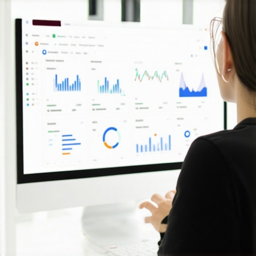 Person reviewing GMB analytics and signals on a laptop